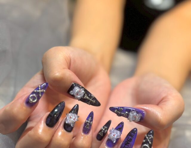 ハロウィンネイル🎃にどうでしょうか❔